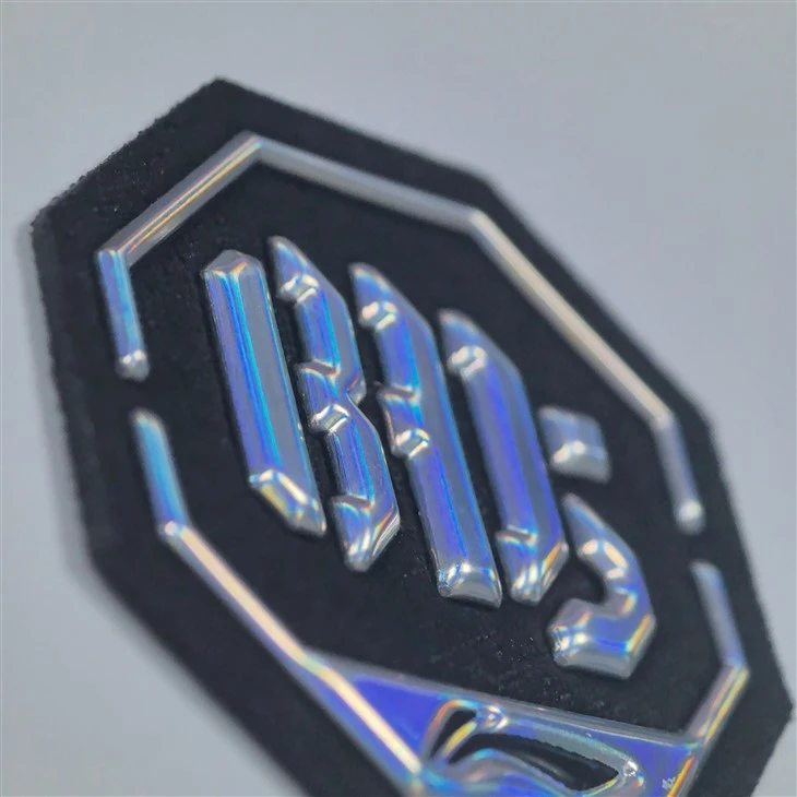 HF TPU badge with texture